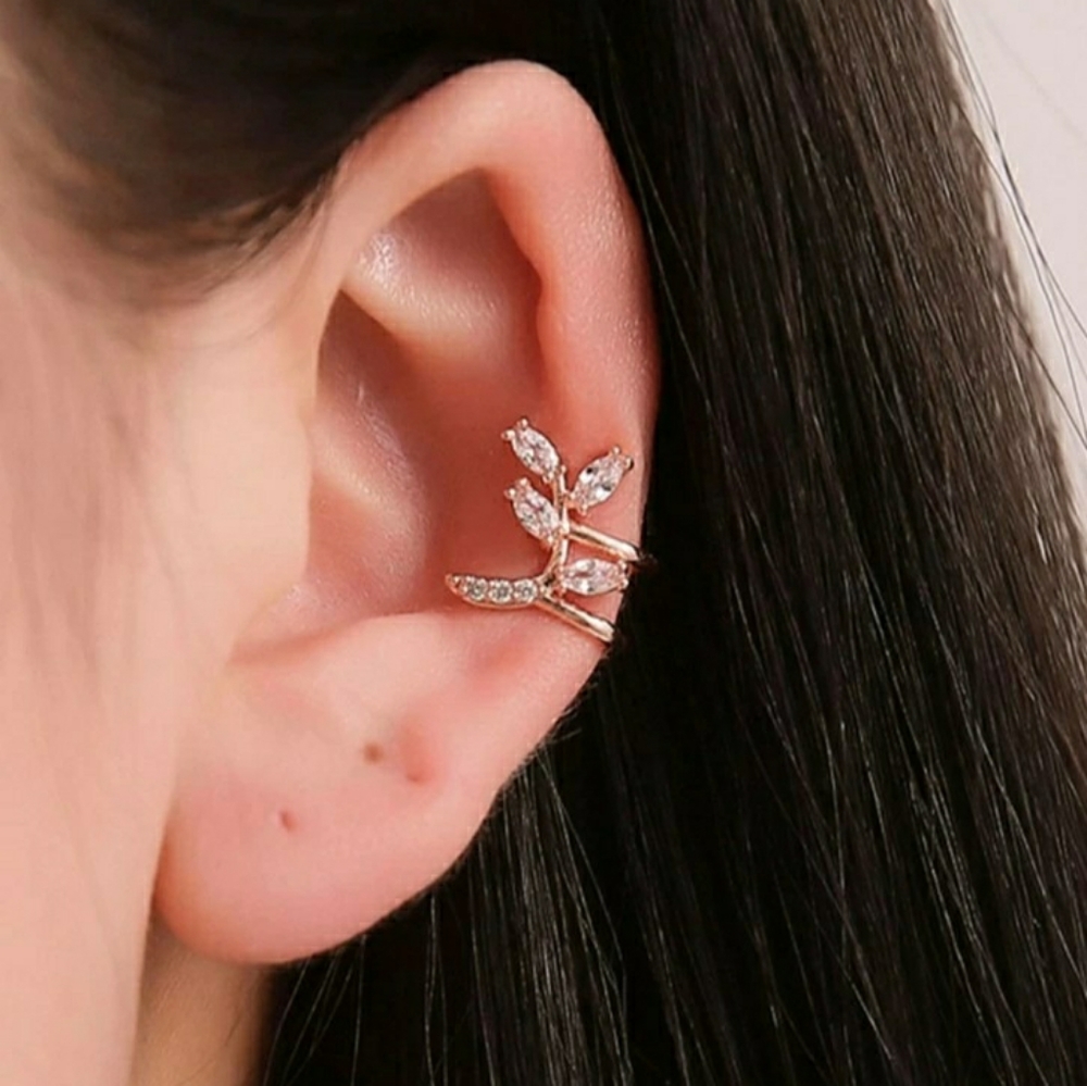 Rhinestone Decorative Ear Cuff